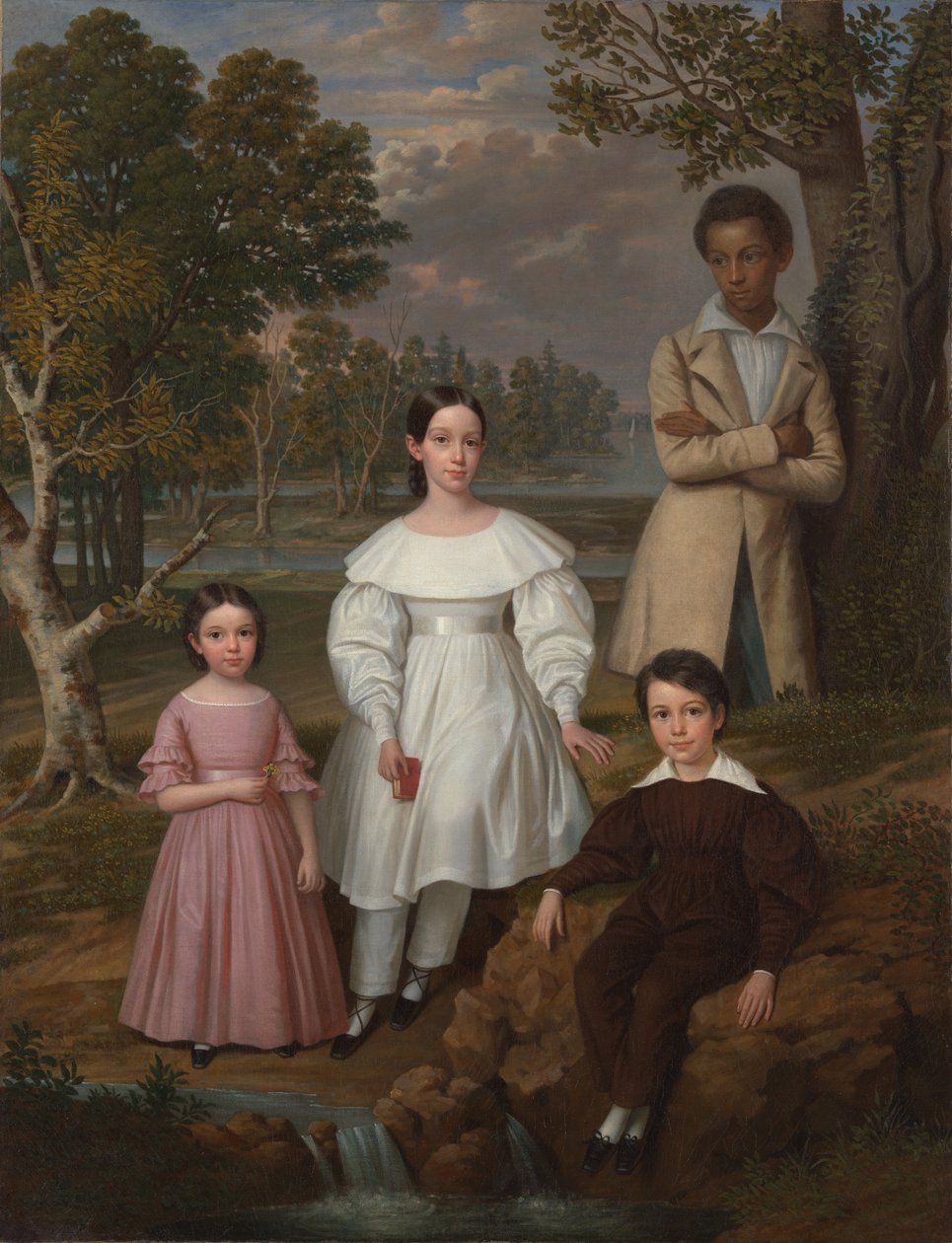 Bélizaire és a Frey-gyerekek, 1837 körül (olaj, vászon) alkotó: Jacques (attr. to) Amans