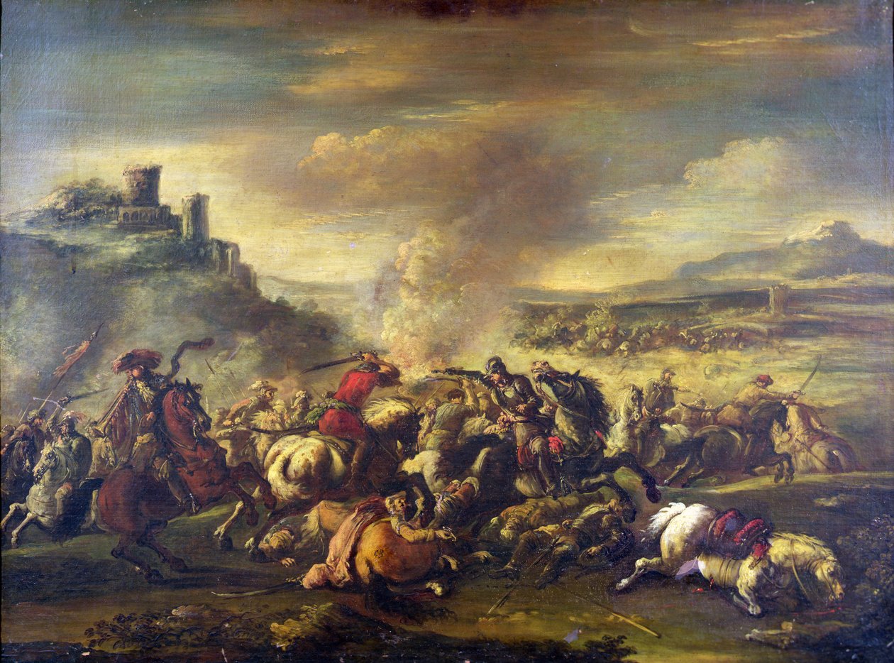 A lovasság harca alkotó: Jacques 1621 76 Courtois