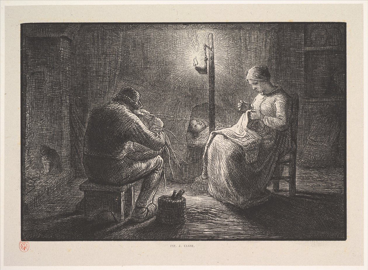 Éjszaka, a Nap négyszer című sorozatából, 1830-75. alkotó: Jacques Adrien Lavieille
