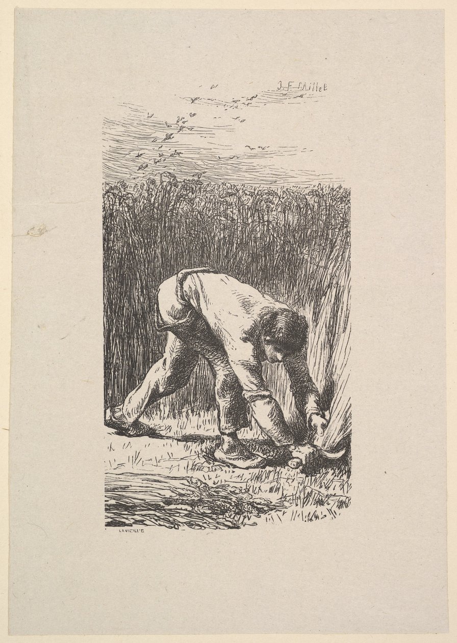 A Kaszás, 1853. alkotó: Jacques Adrien Lavieille