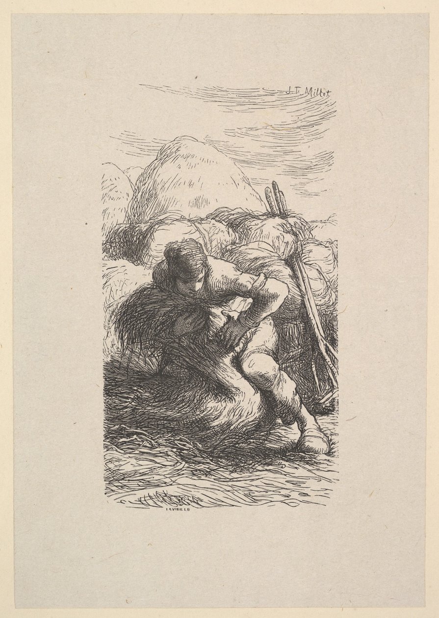 A kévekötő, 1853. alkotó: Jacques Adrien Lavieille