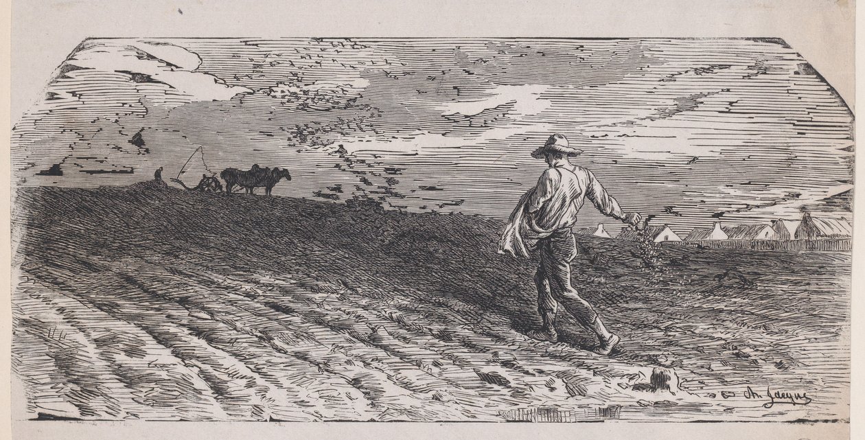A Magvető, kb. 1852. alkotó: Jacques Adrien Lavieille