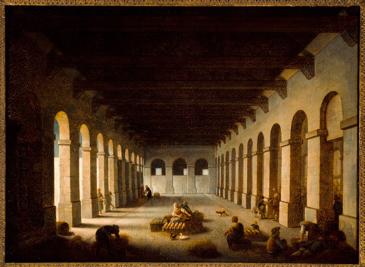 The Valley Market, c.1815 (oil on canvas) alkotó: Jacques Albert Senave
