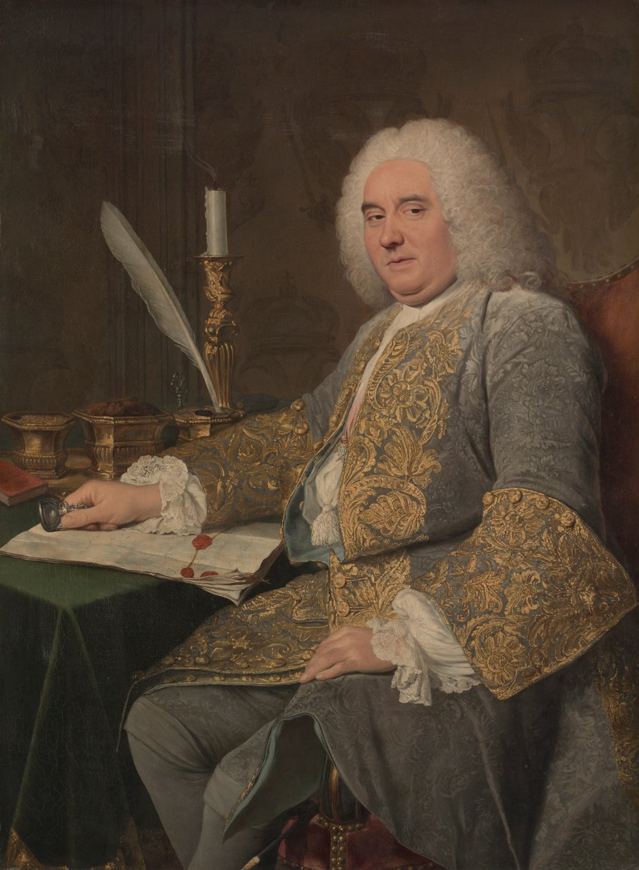 Jean-Gabriel du Theil portréja a bécsi szerződés aláírásakor, 1738-1740. alkotó: Jacques Andre Joseph Camelot Aved