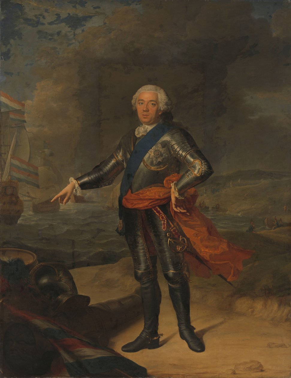 IV. Willem (1711-1751), Orange-Nassau hercege alkotó: Jacques André Joseph Aved