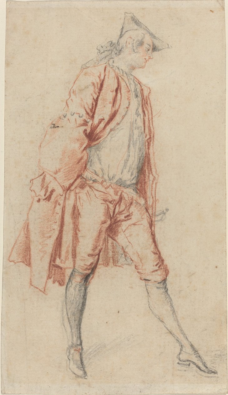 Egy francia úriember áll alkotó: Jacques André Portail