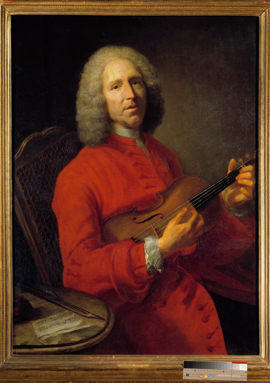 Jean-Philippe (Jean philippe) Rameau (1683-1764) francia zeneszerző portréja. Portréja: Jacques Andre Joseph Ave, dit le Camelot vagy Avet le Batave (1702-1766). Dijoni Szépművészeti Múzeum. alkotó: Jacques Andre Joseph Camelot Aved