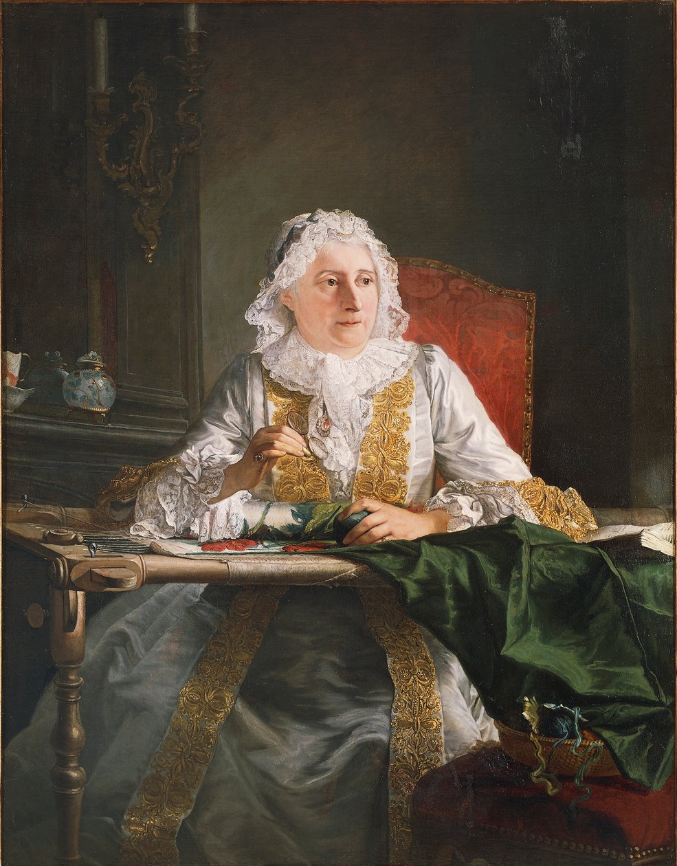Madame Crozat portréja alkotó: Jacques Andre Joseph Camelot Aved
