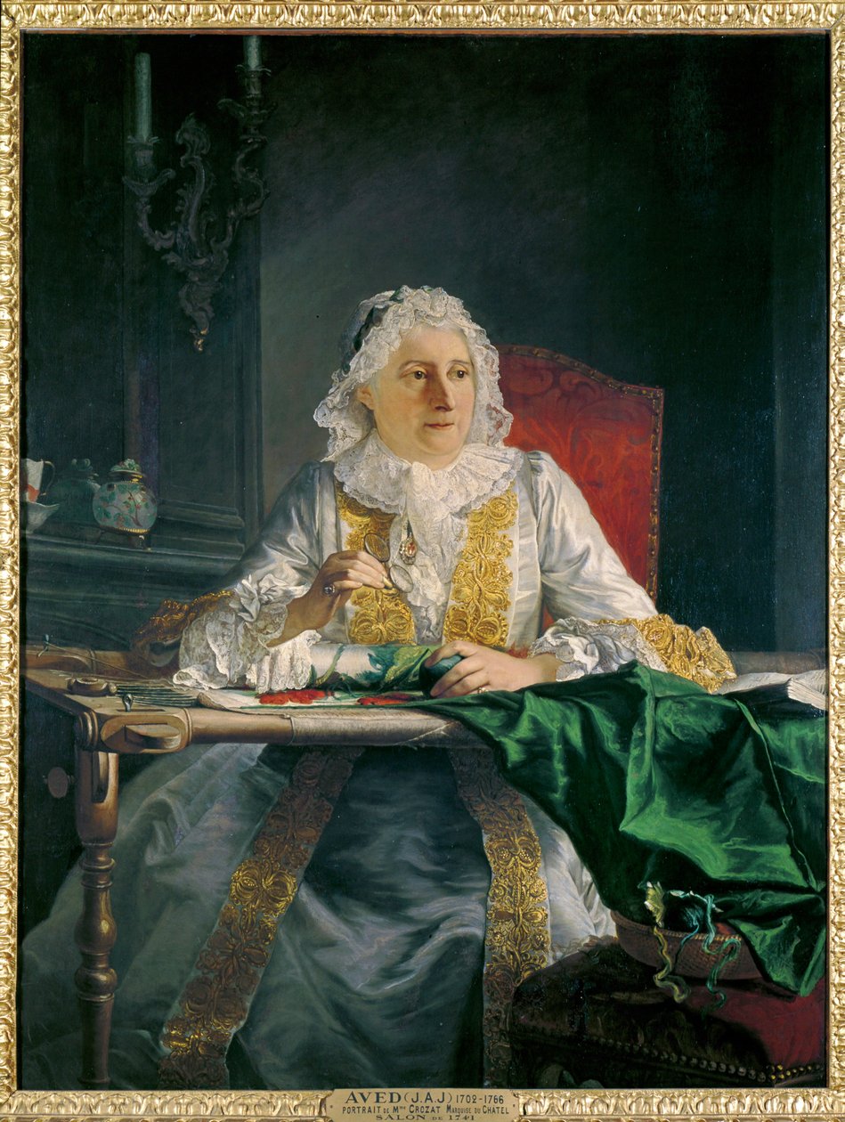 Antoine Crozat asszony portréja ... (festmény, vászon) alkotó: Jacques Andre Joseph Camelot Aved