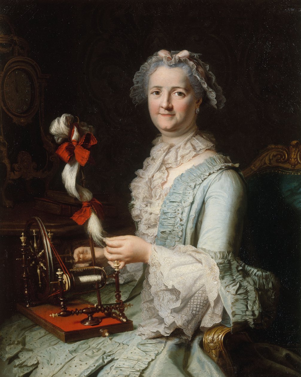 Françoise-Marie Pouget, Chardin második feleségének feltételezett portréja, 1760 körül (olaj, vászon) alkotó: Jacques Andre Joseph Camelot Aved