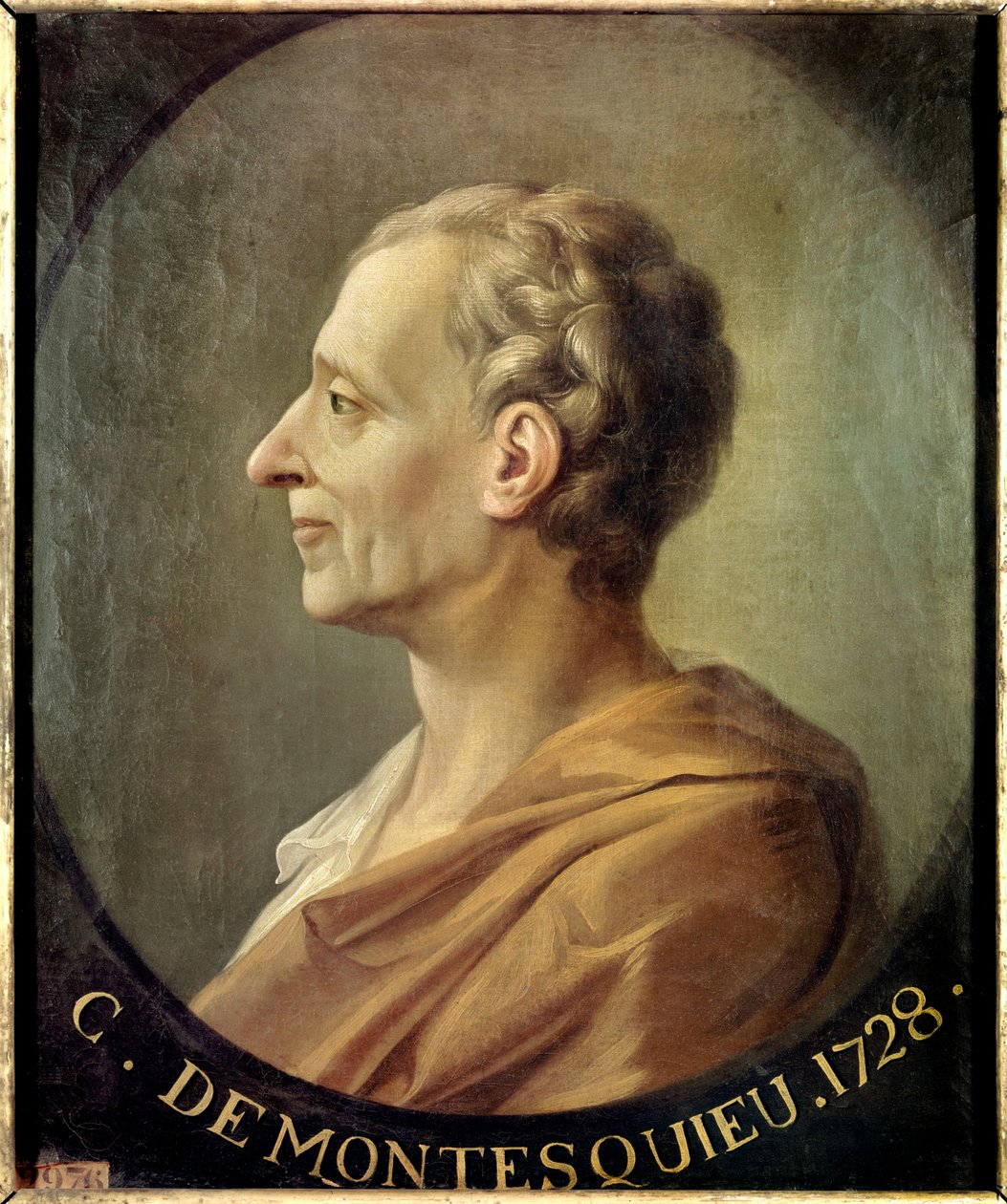 Charles de Secondat francia filozófus és politikai gondolkodó portréja, de la Brede et de Montesquieu báró (1689-1755) Jacques Antoine Dassier (1715-1759) portréja 1728 körül. Mérete 0,63 X 0,52 m. Versailles. Chateau Múzeum - Fr. portréja alkotó: Jacques Antoine (after) Dassier