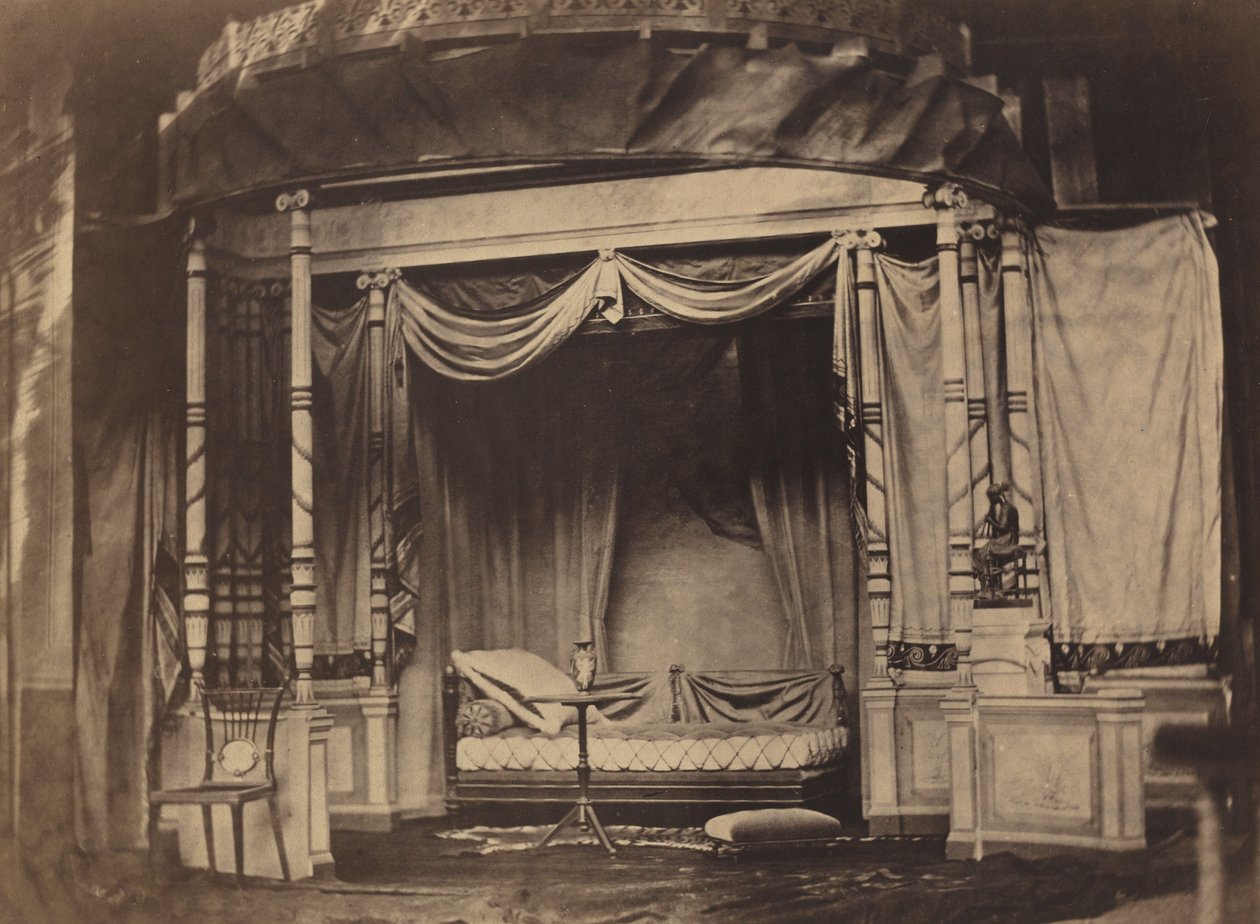 Hálószoba-kiállítás az 1855-ös, 1855-ös párizsi egyetemes kiállításon. alkotó: Jacques Antoine Moulin