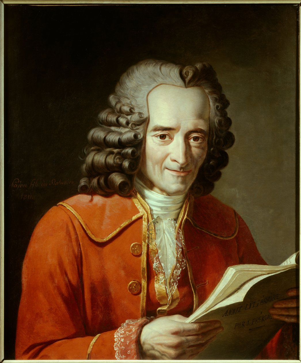 Voltaire portréja (Francois Marie Arouet dit alkotó: Jacques Augustin Catherine Pajou