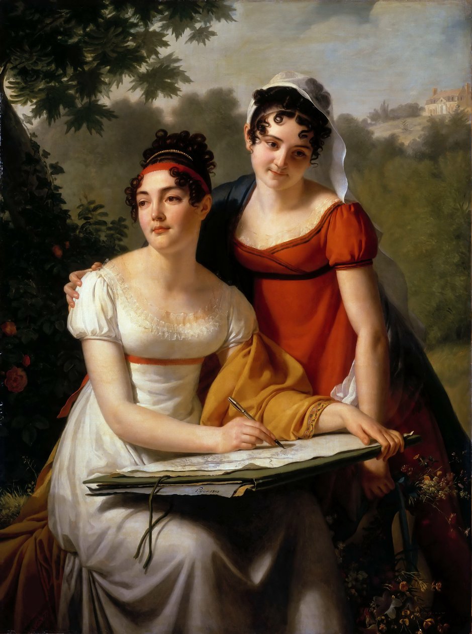 Duval Mesdemoiselles portréi, 19. század első negyede. alkotó: Jacques Augustin Catherine Pajou