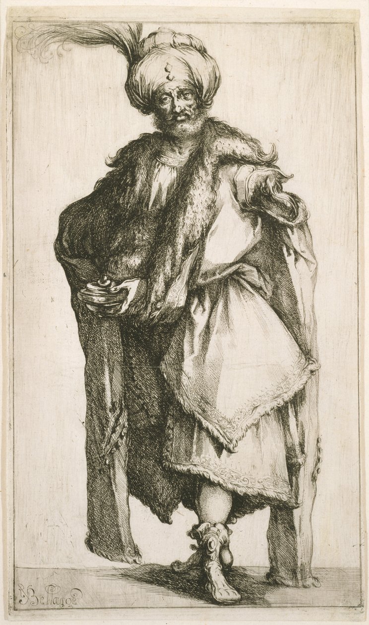 Caspar, 1610 körül (rézkarc) alkotó: Jacques Bellange