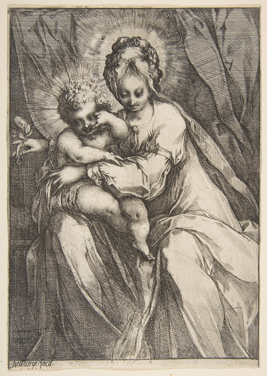 Madonna rózsával, 1595-1616. alkotó: Jacques Bellange