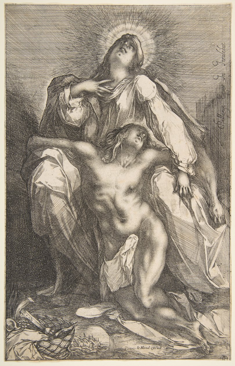 Pietà, 1612-16. alkotó: Jacques Bellange