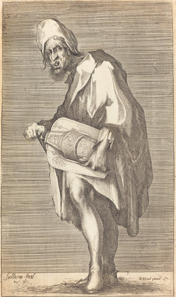 The Blind Hurdy Gurdy Player alkotó: Jacques Bellange