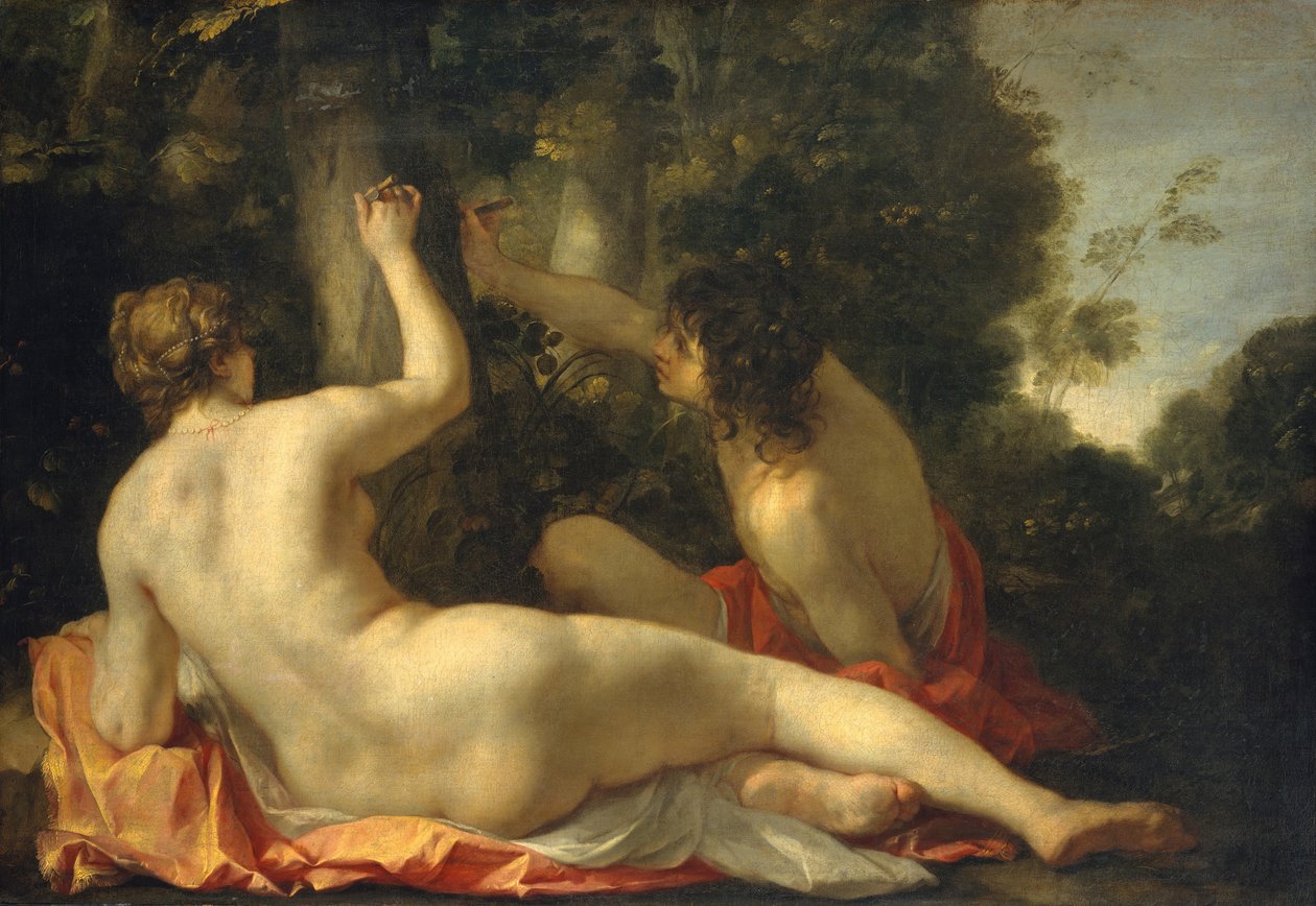 Angelica és Medoro, valószínűleg az 1630-as évek elején. alkotó: Jacques Blanchard