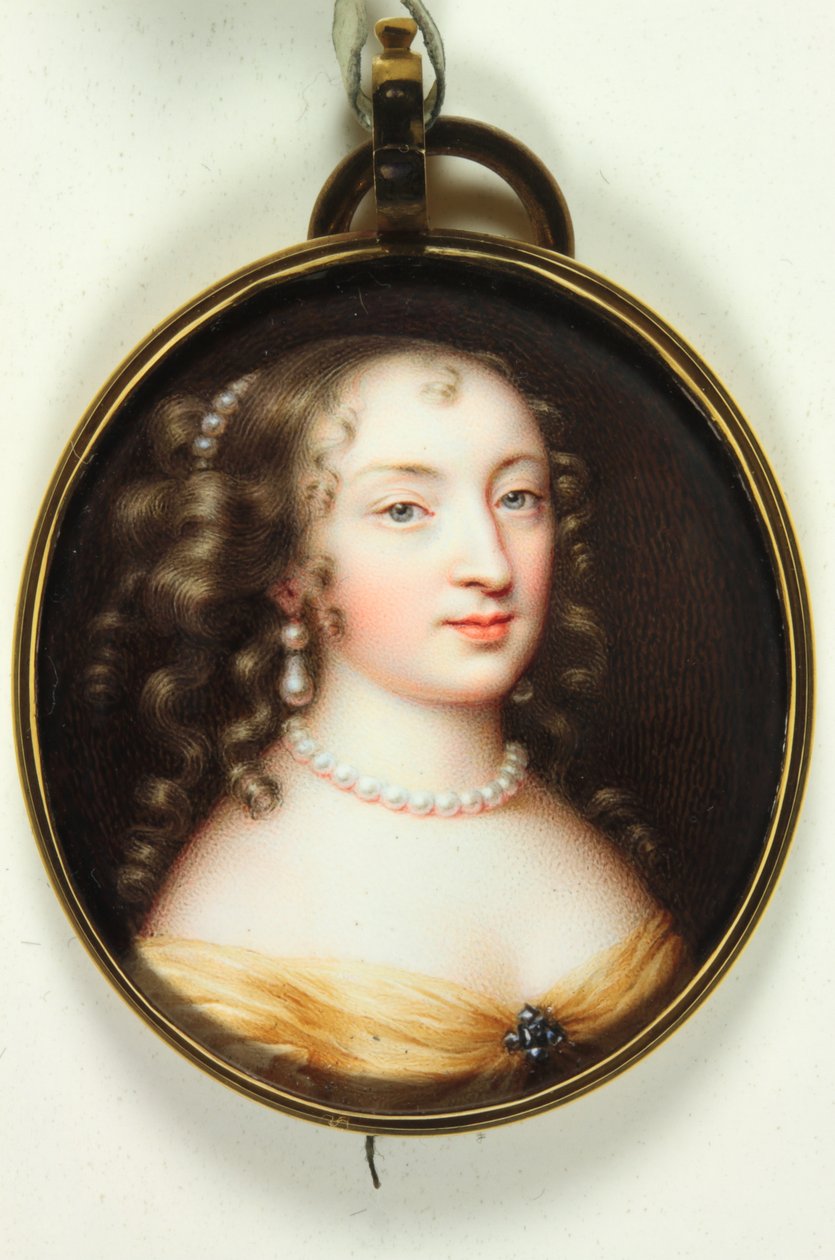 Egy hölgy, Mary Killigrew, Madame Zuylestein (zománc) alkotó: Jacques Bordier