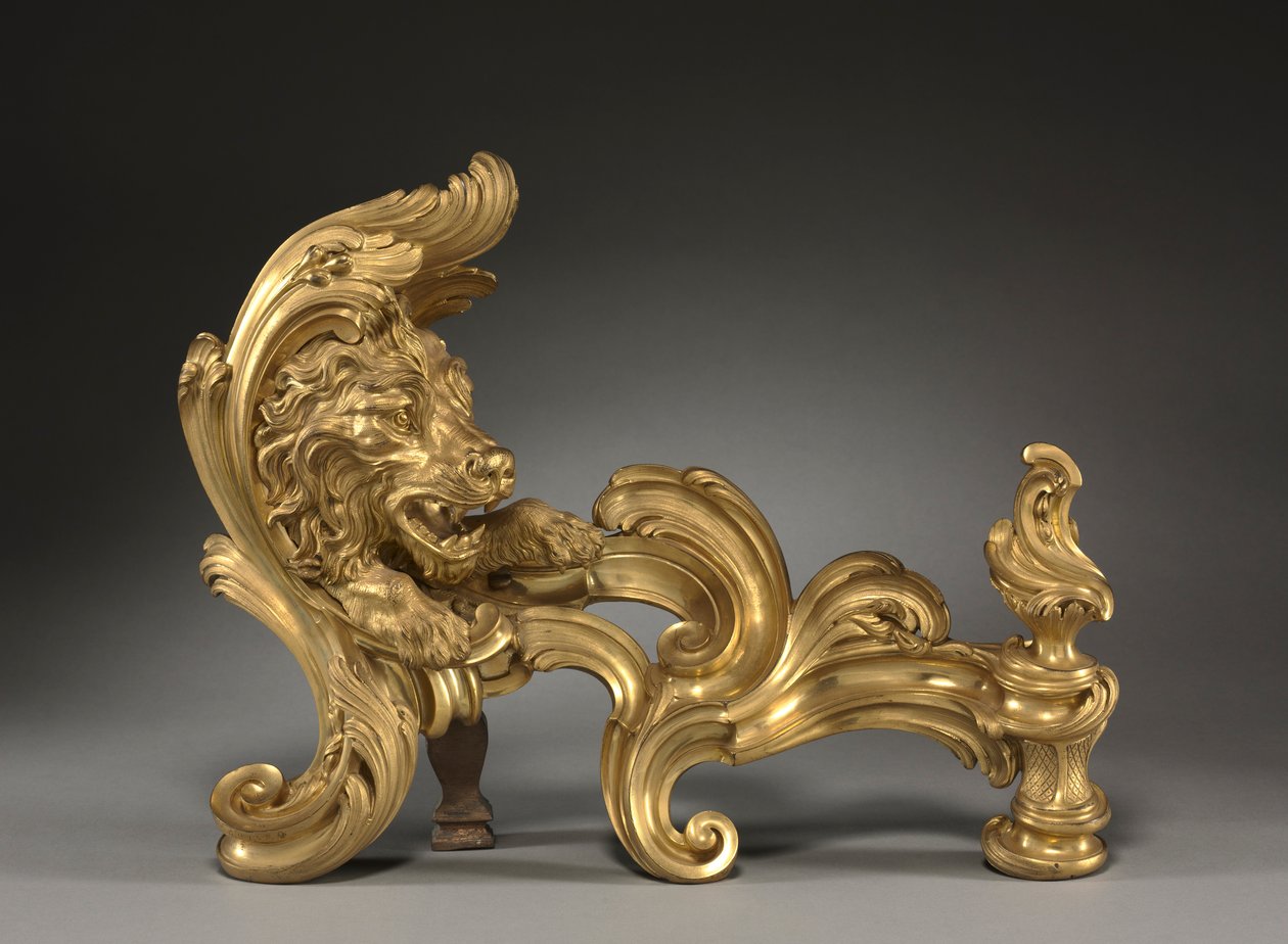 Andirons Chenets pár, 1752. alkotó: Jacques Caffieri