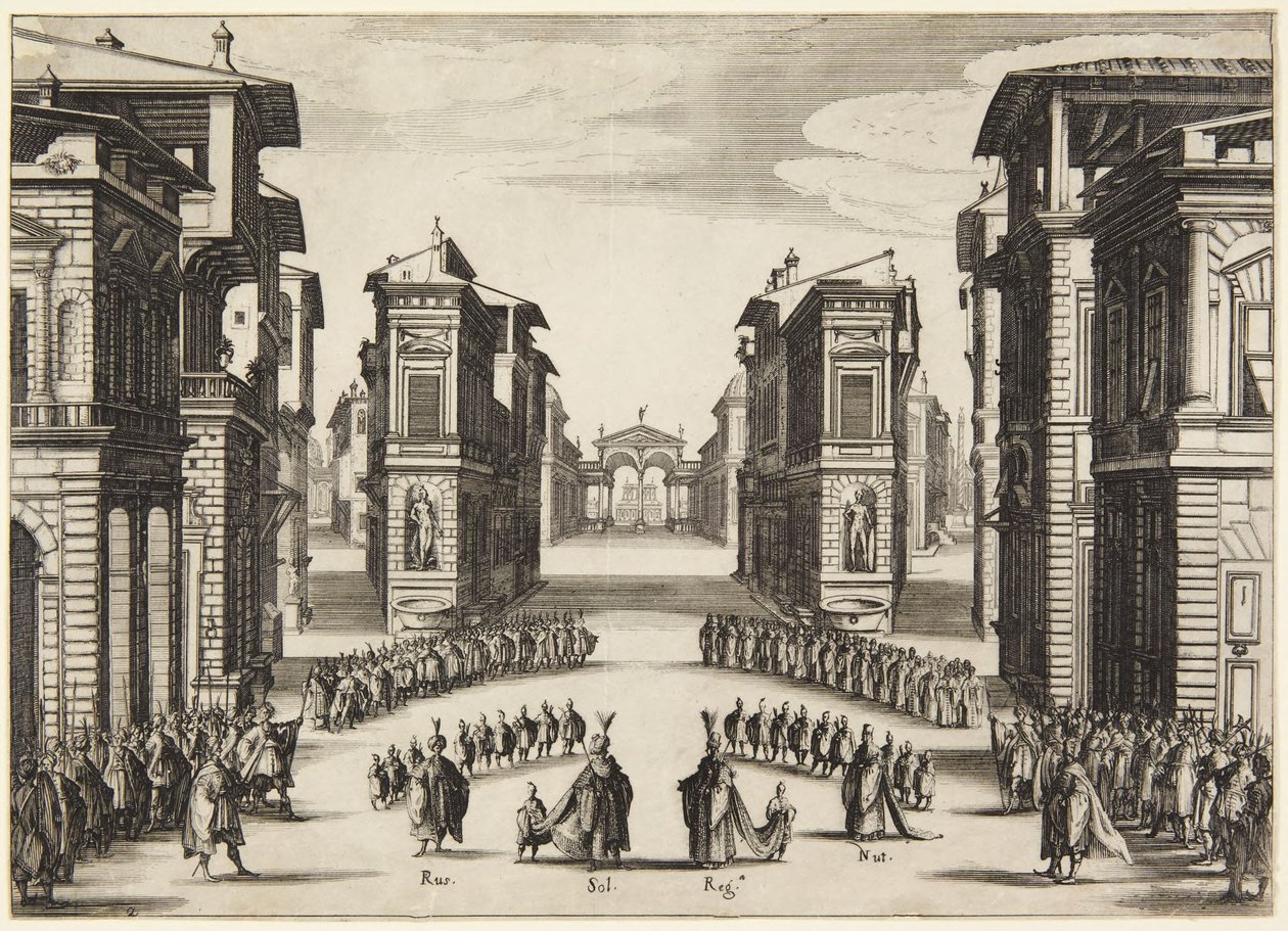 2. felvonás, a „Soliman” című sorozatból alkotó: Jacques Callot