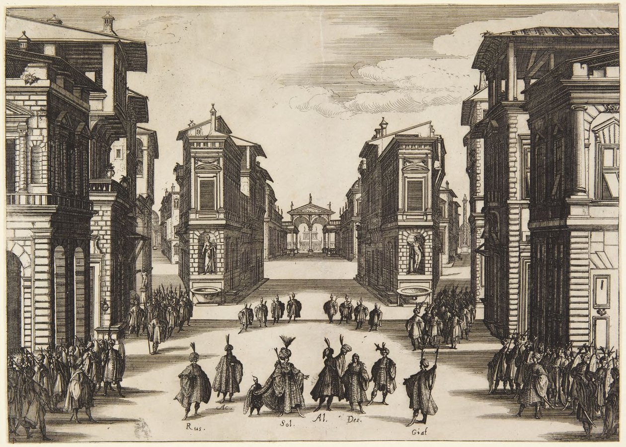 4. felvonás, a Soliman sorozatból alkotó: Jacques Callot