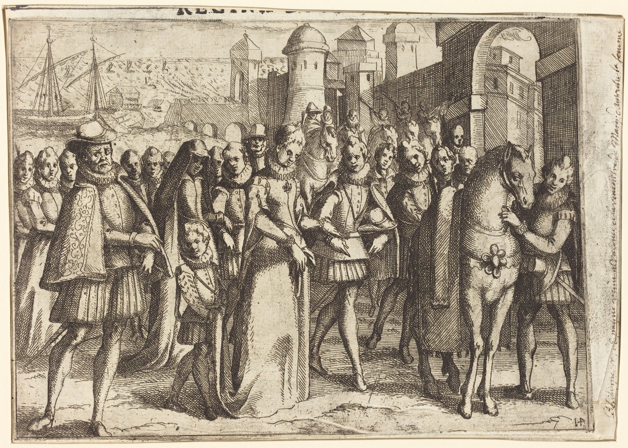 Érkezés Valenciába [előlap] alkotó: Jacques Callot