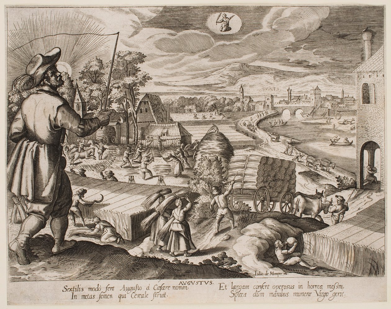 Augusztus, „A hónapok” sorozatból alkotó: Jacques Callot