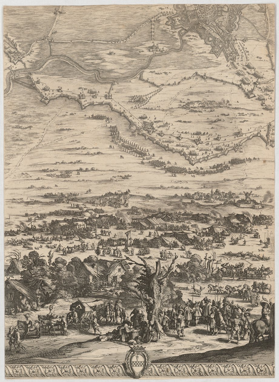 Részlet a „A bredai csata” című műből alkotó: Jacques Callot
