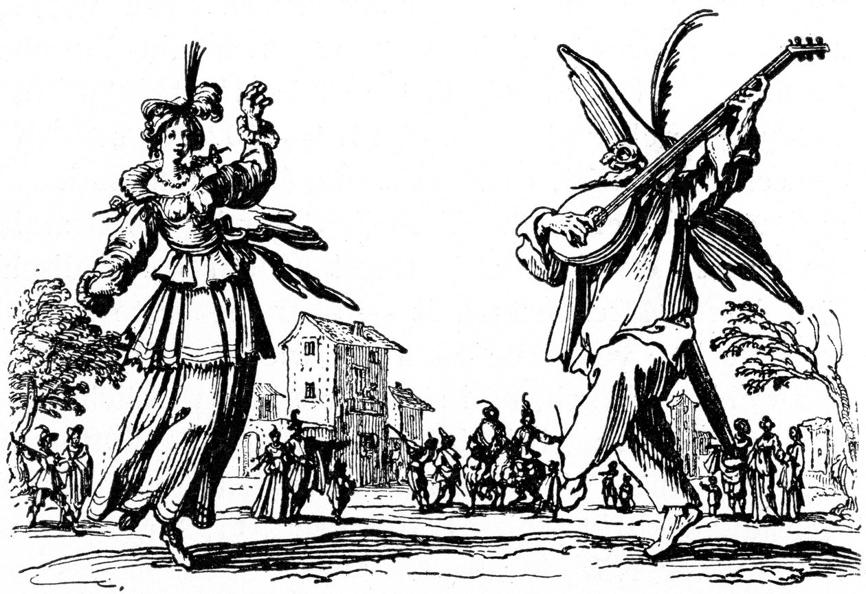 Balls of Sfessania - Jacomo Callot rézkarcaiból. alkotó: Jacques Callot