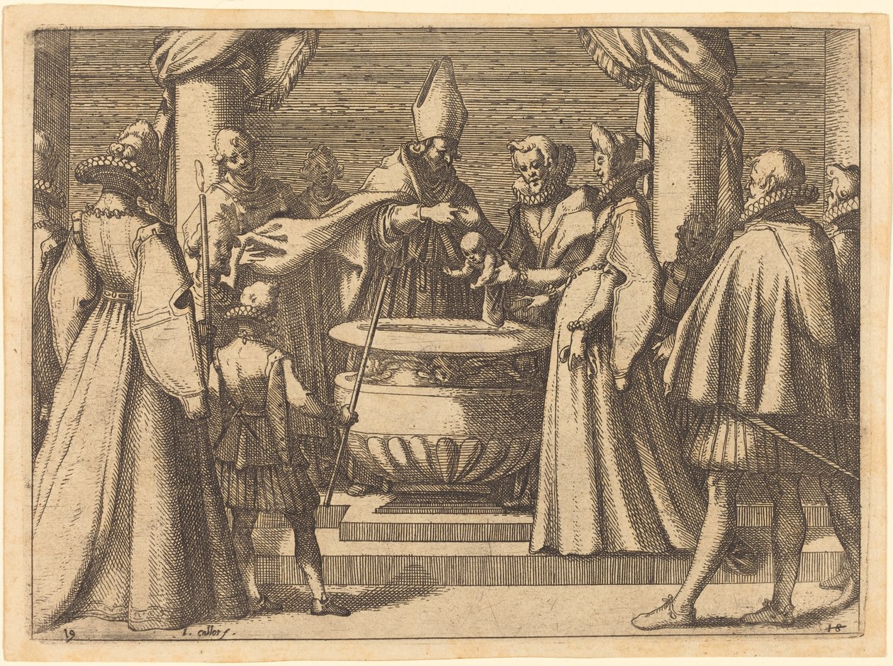 Spanyolország hercegének megkeresztelkedése alkotó: Jacques Callot