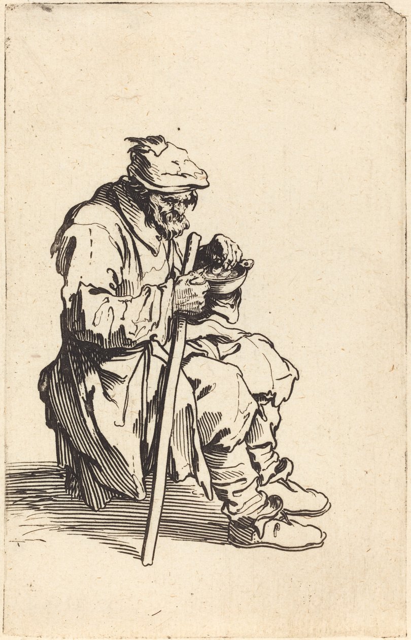 Koldusevés, c. 1622. alkotó: Jacques Callot