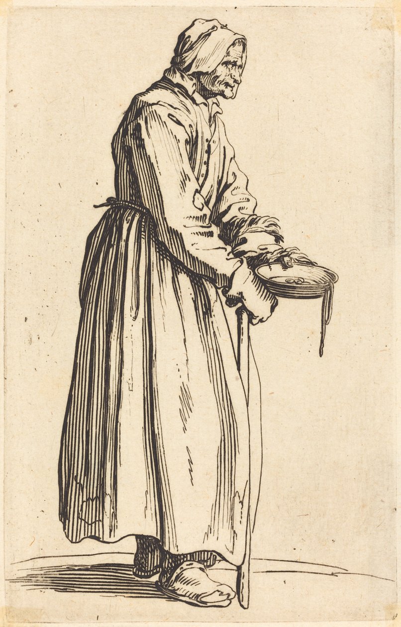 Koldusasszony Pánnal alkotó: Jacques Callot