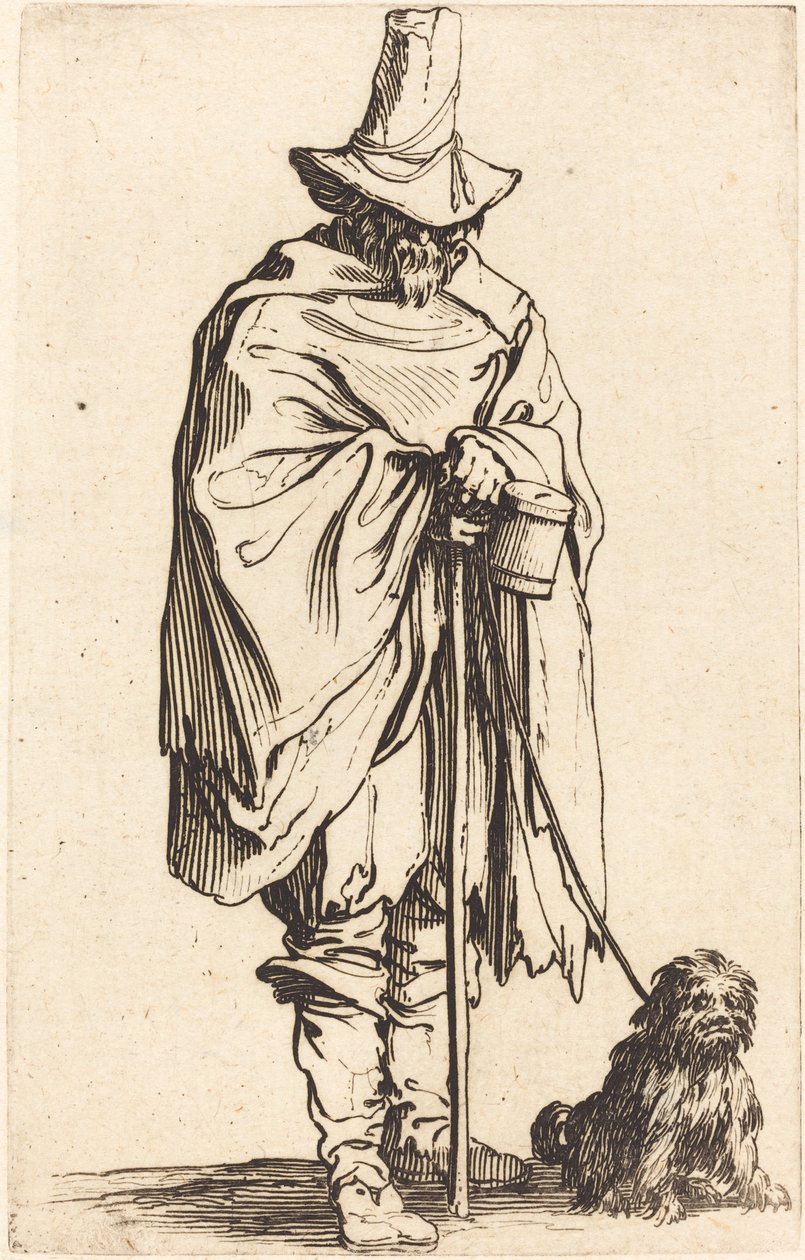 Koldus kutyával alkotó: Jacques Callot