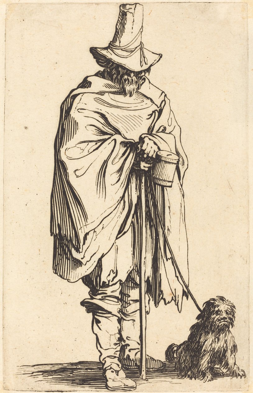 Koldus kutyával, c. 1622. alkotó: Jacques Callot