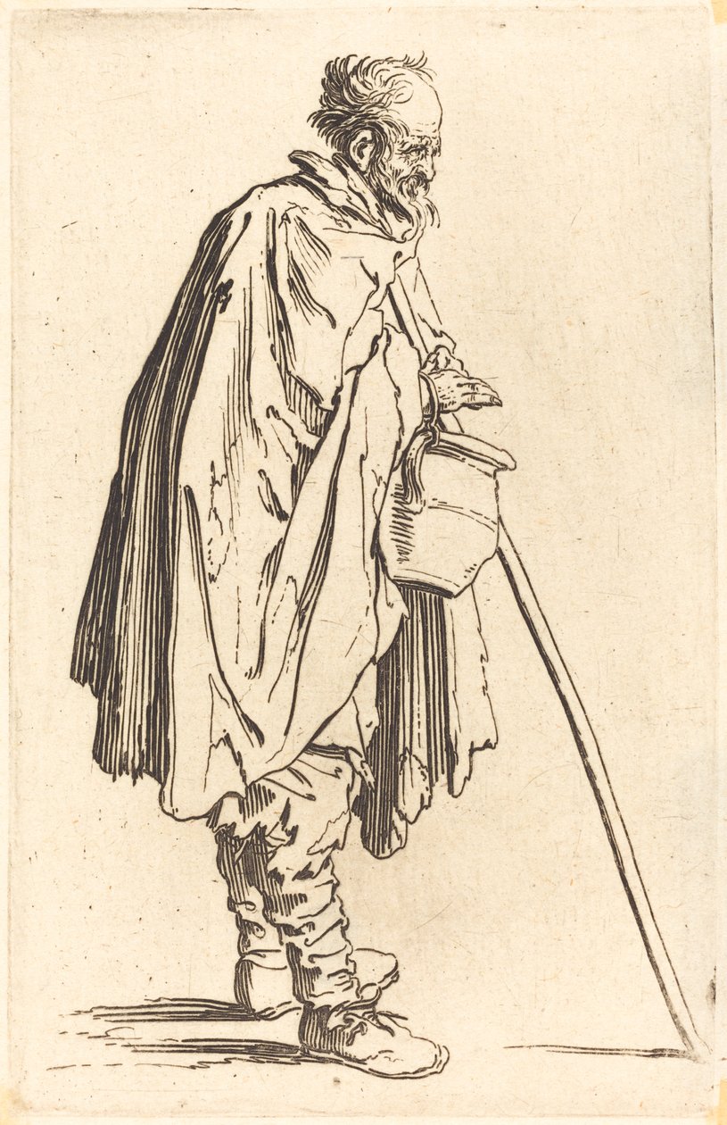 Koldus fazékkal, 1622 körül alkotó: Jacques Callot