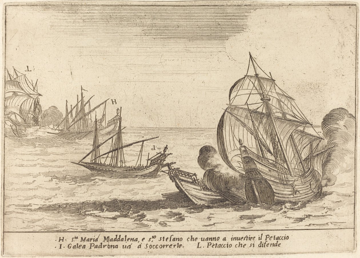 Felszállás a Petaccioba alkotó: Jacques Callot