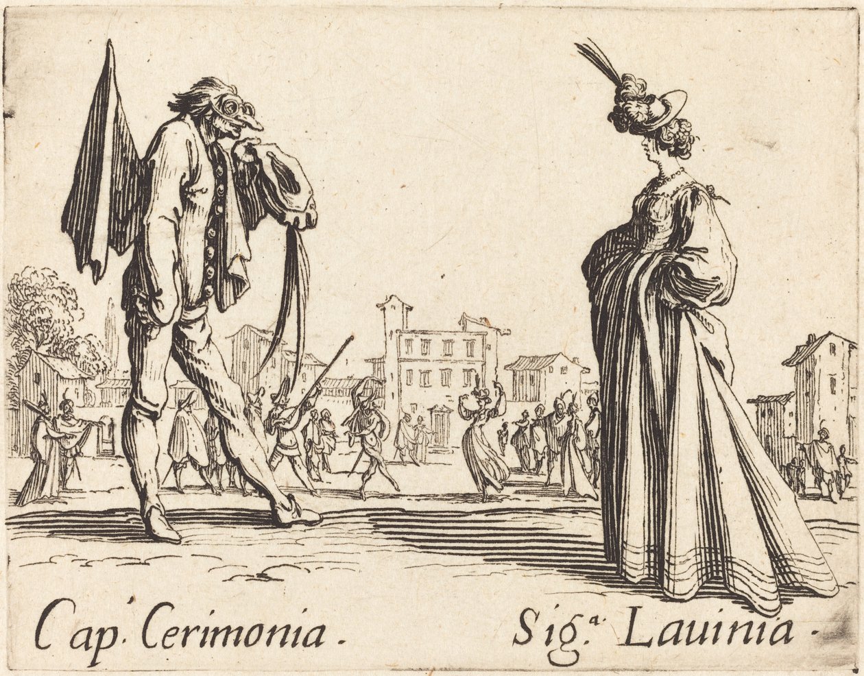 Cap. Ceremónia és Siga. Lavinia alkotó: Jacques Callot