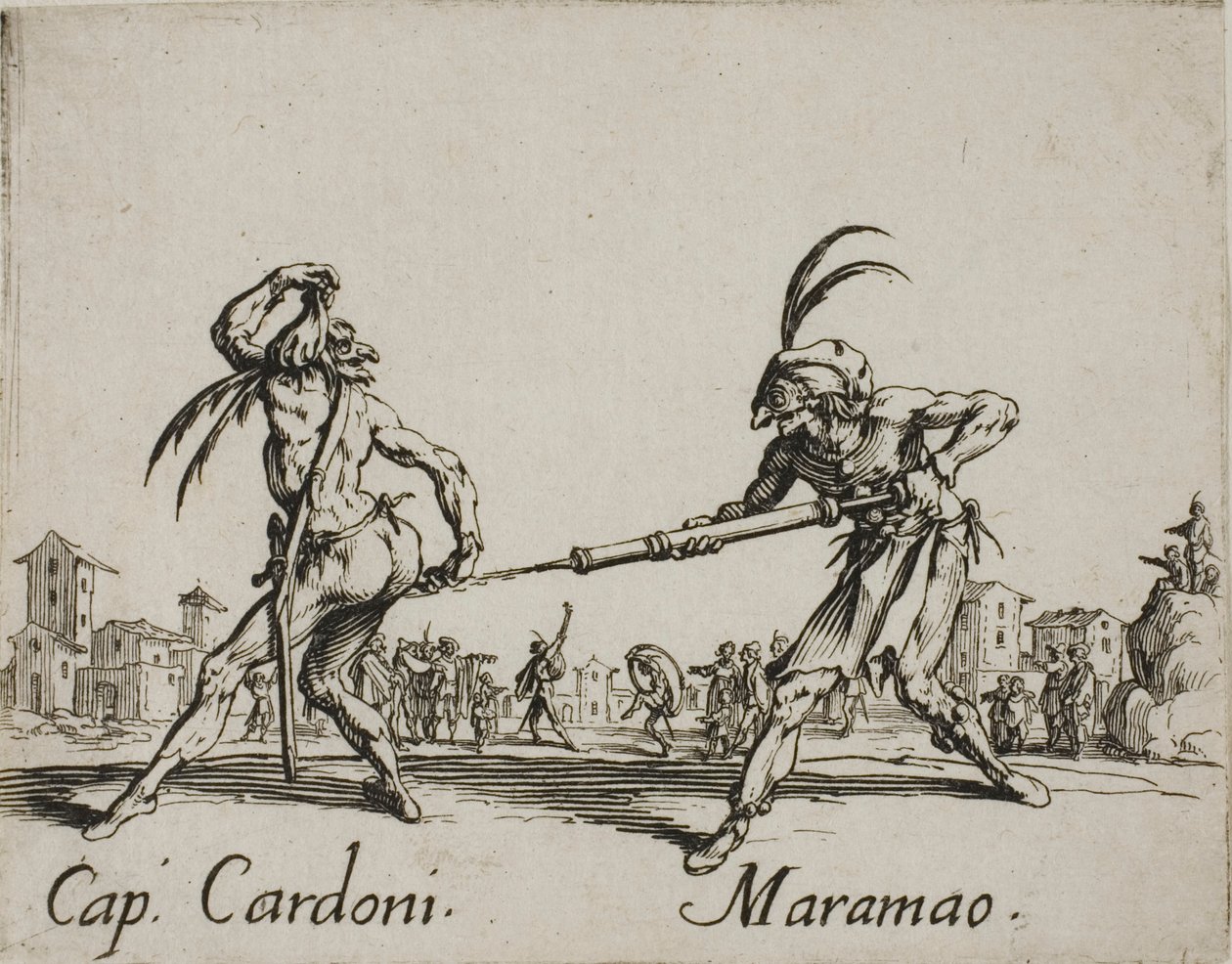 Cardoni kapitány - Maramao, 22. lemez a Balli di Sfessania-ból alkotó: Jacques Callot