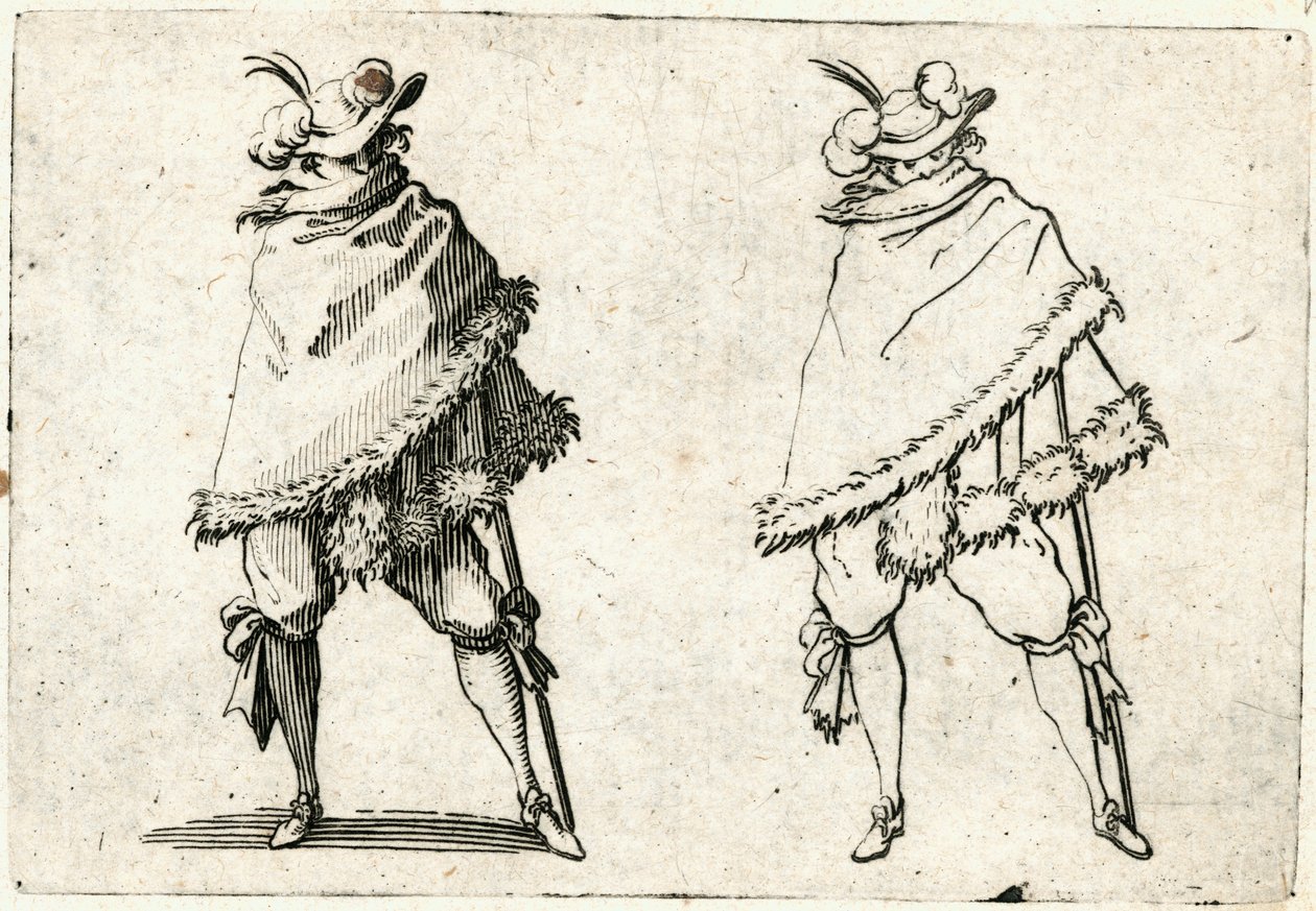 Különböző figurák capricciói alkotó: Jacques Callot
