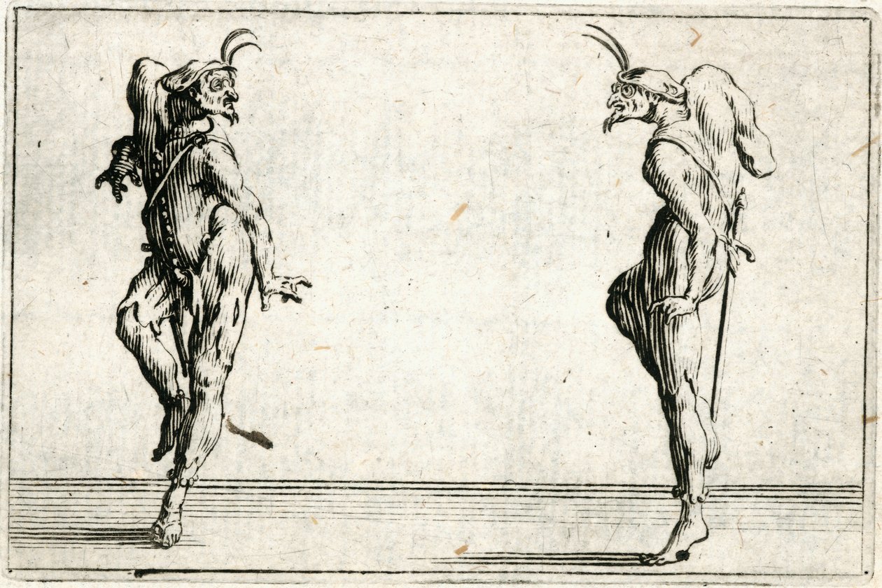 Különböző figurák capricciói alkotó: Jacques Callot