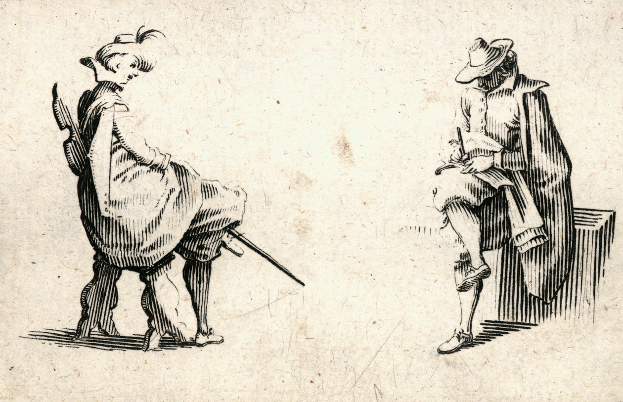 Különböző figurák capricciói alkotó: Jacques Callot