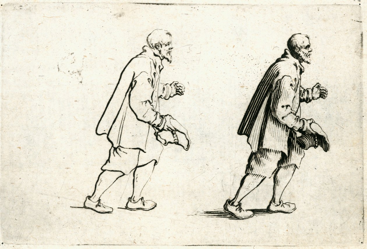 Különböző figurák capricciói alkotó: Jacques Callot