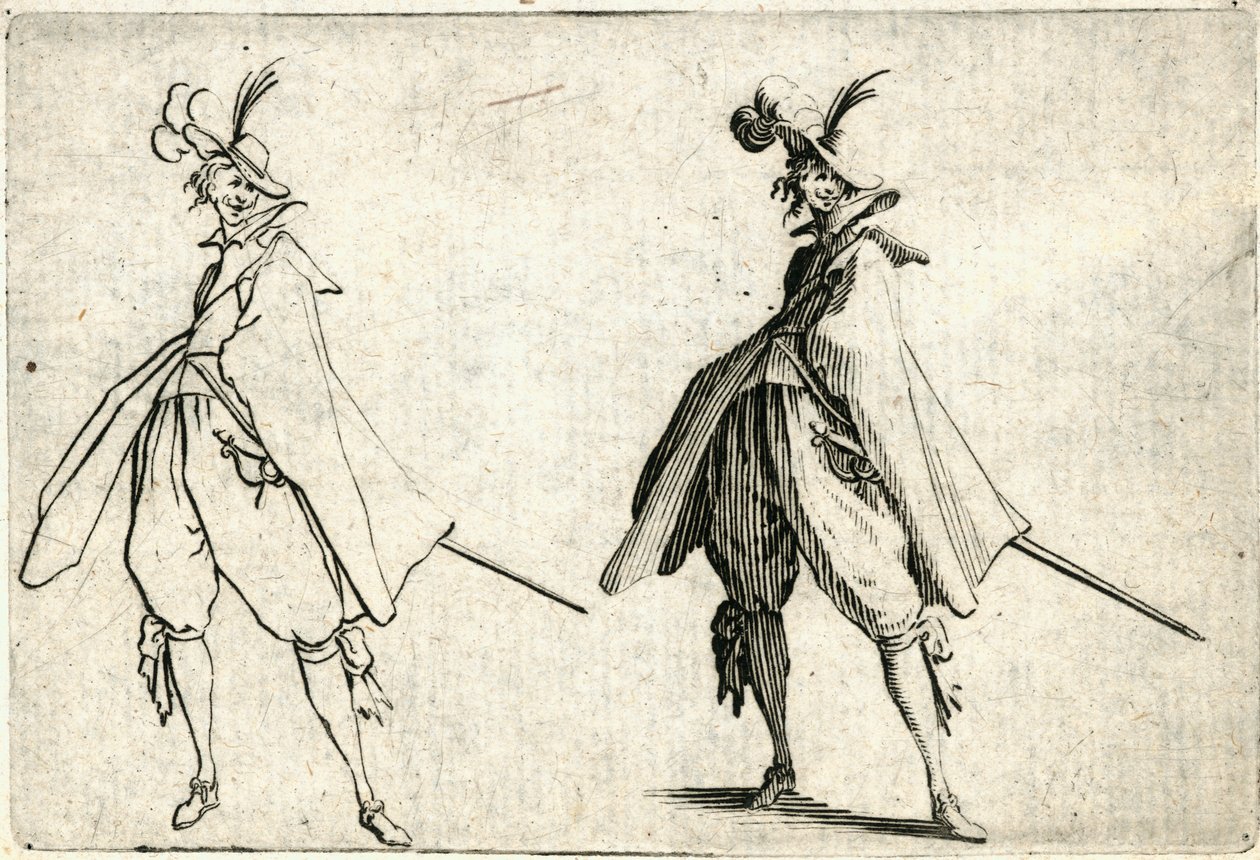 Különböző figurák capricciói alkotó: Jacques Callot