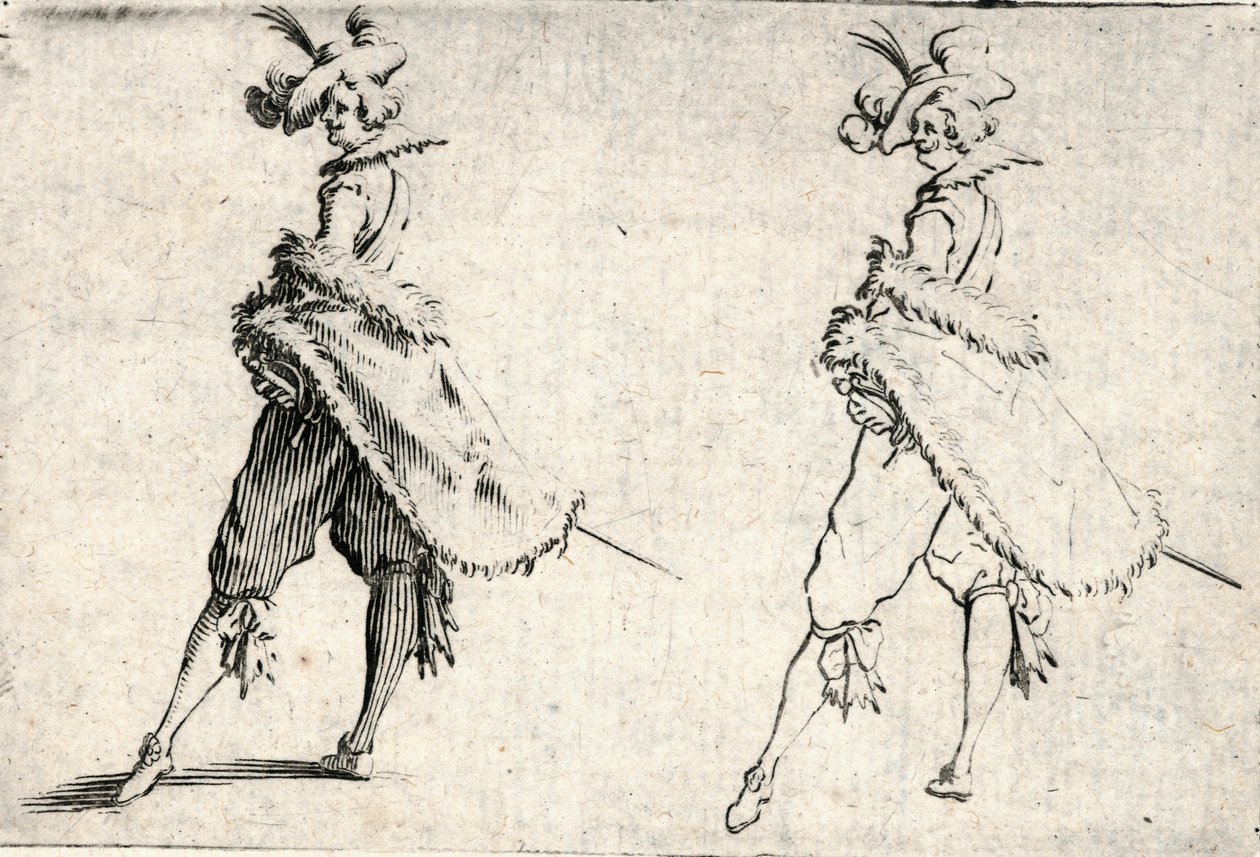Különböző figurák capricciói alkotó: Jacques Callot