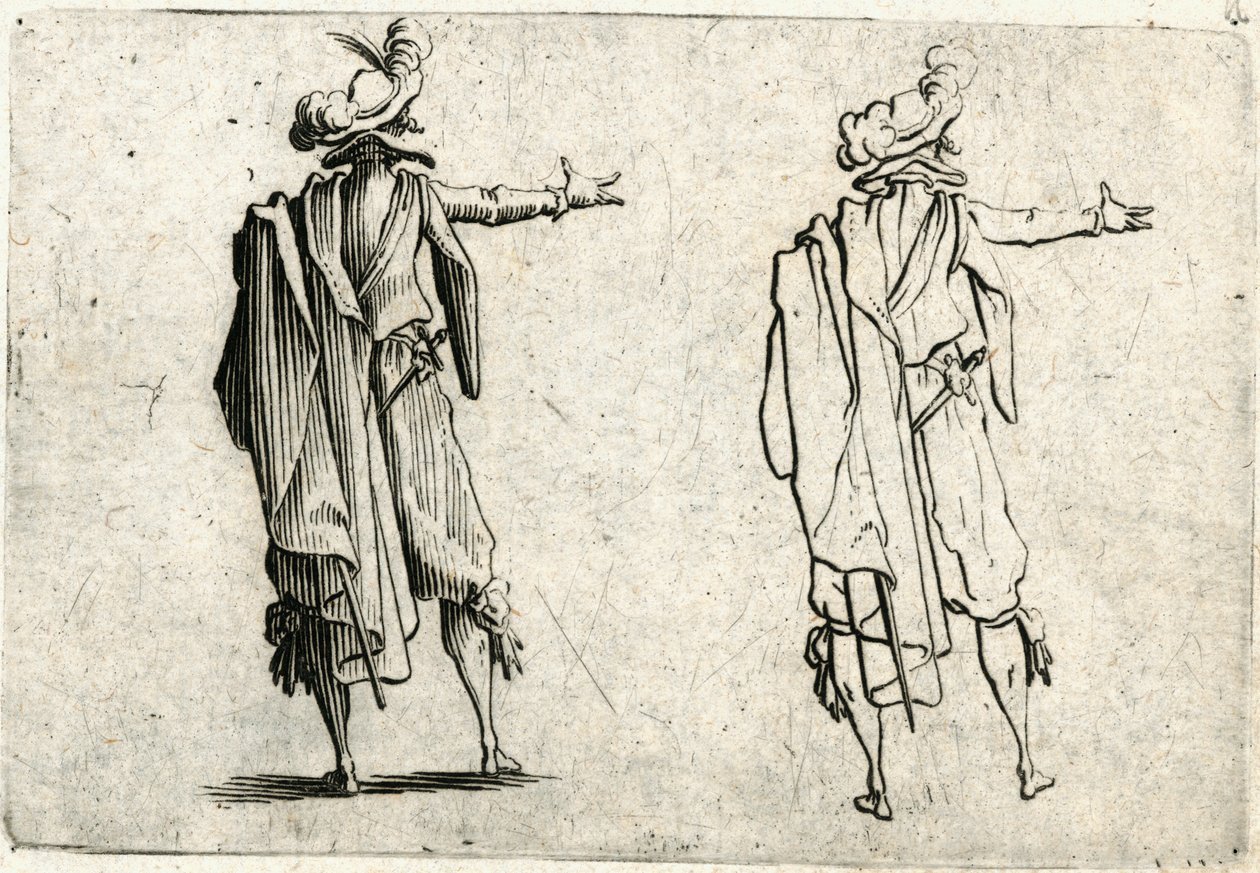 Különböző figurák capricciói alkotó: Jacques Callot