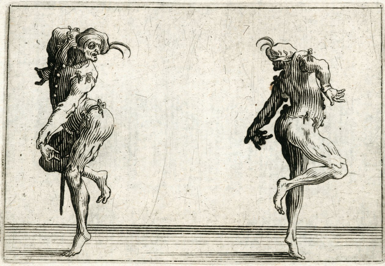 Különböző figurák capricciói alkotó: Jacques Callot