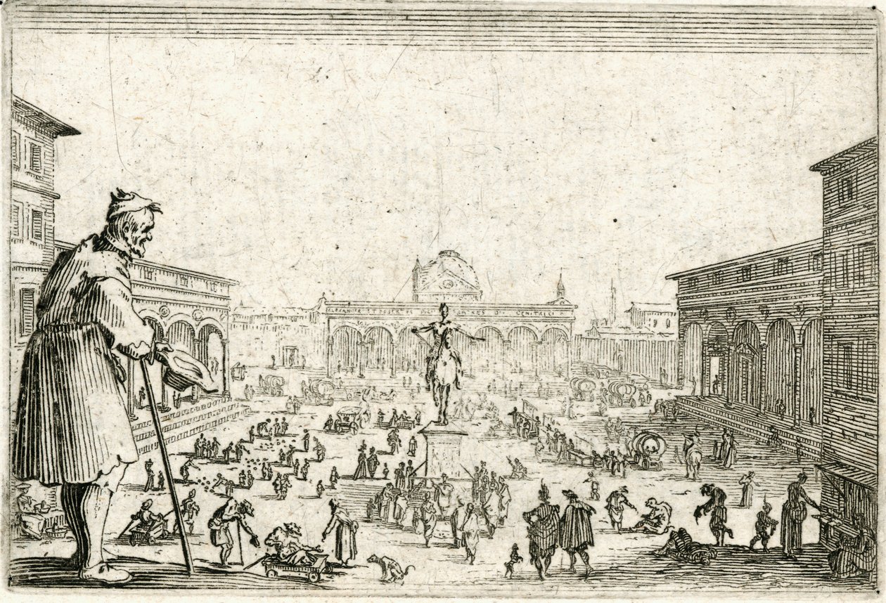 Különböző figurák capricciói alkotó: Jacques Callot