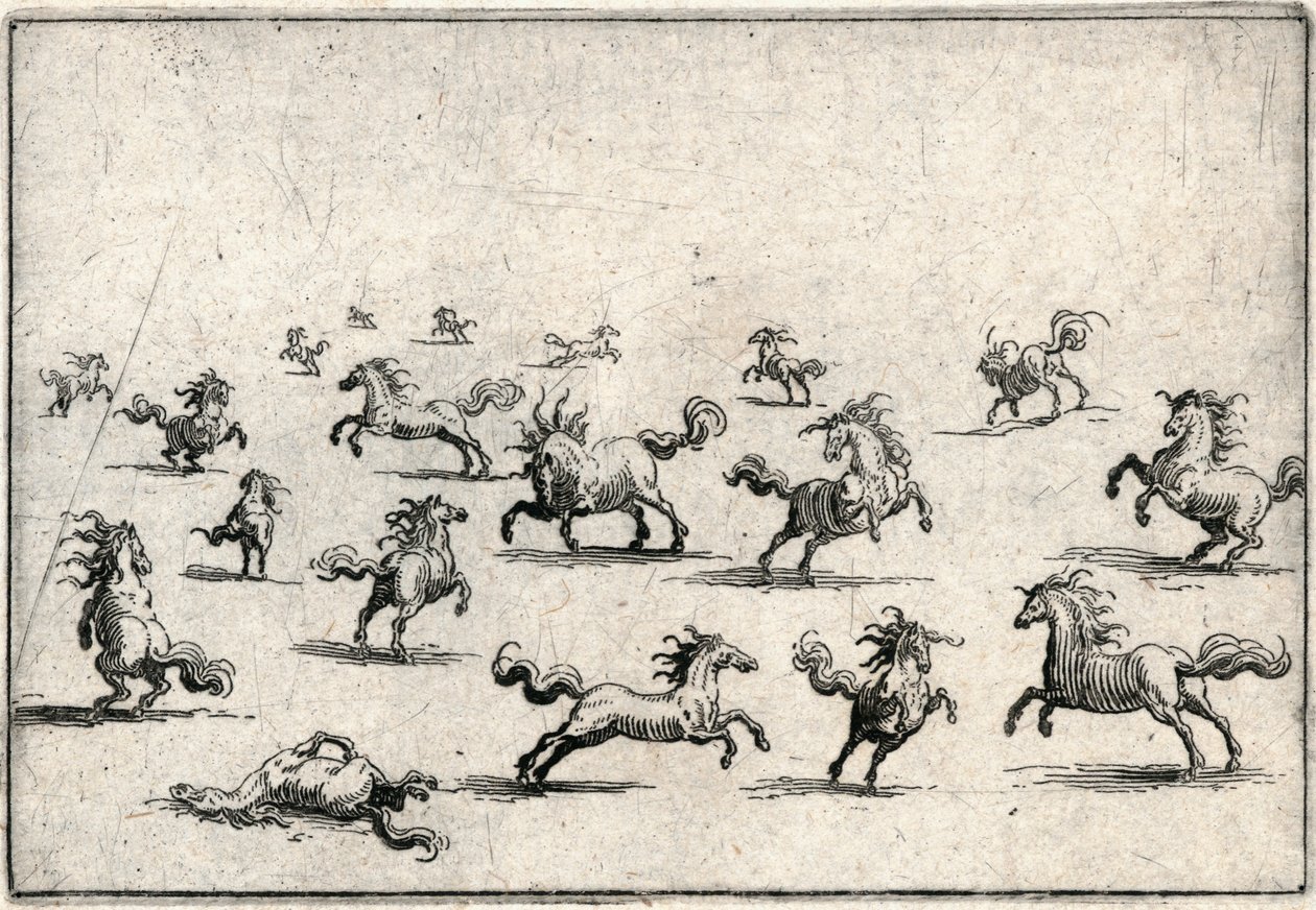 Különböző figurák capricciói alkotó: Jacques Callot